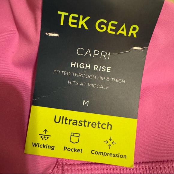 NWT TEK Gear High Rise Capri Leggings - Picture 3 of 9